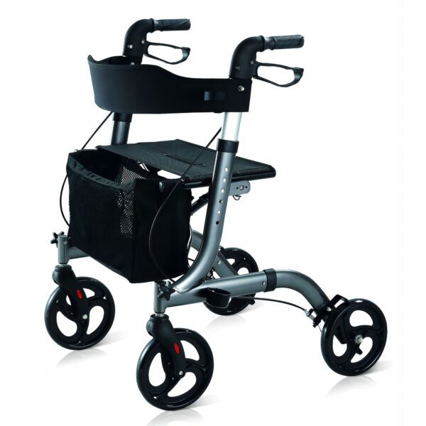 delux functional aluminum rollator